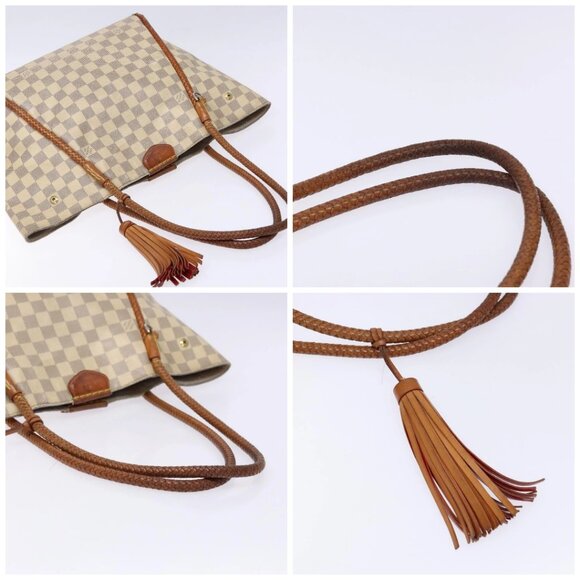 LOUIS VUITTON Damier Azur Propriano Tote Bag N44027 LV Auth 141434 - Picture 15 of 16